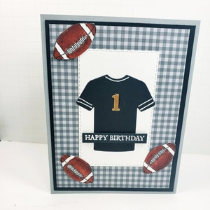 Birthday Card - Masculine Birthday Card - Football Jersey - Football Enthusiast - Happy Birthday - For Him - Father - Brother - Son - Nephew