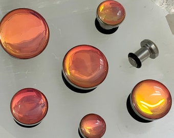 Dawn Sunrise Pink Orange Yellow Iridescent Color Changing Ear Plugs Gauges Tunnels Earrings 8g 6g 4g 2g 0g 00g 1/2" 9/16" 5/8" ALIEN BABE