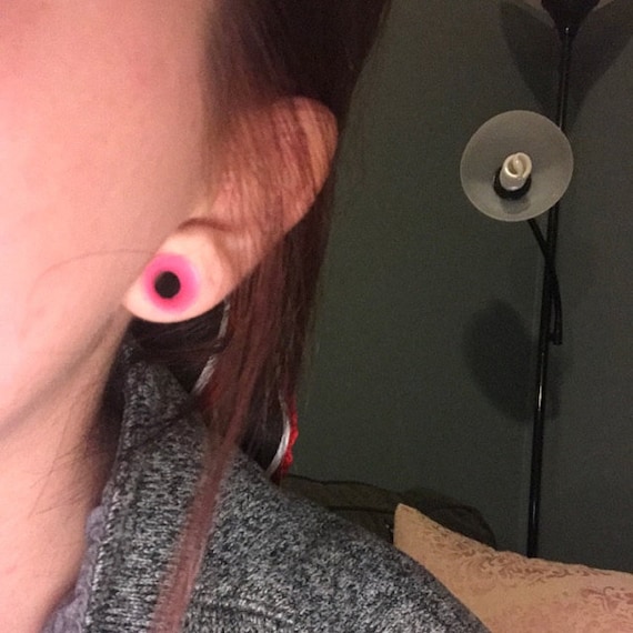 0G blue silicone tunnels! I've always wanted to wear silicone