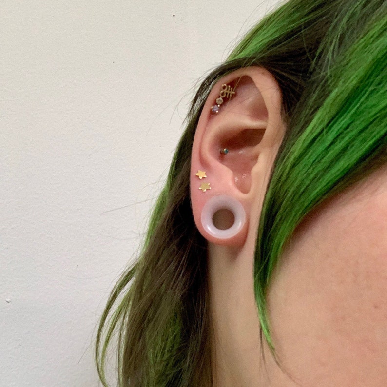 Clear Alien Skinz Soft Silicone Ear Plugs Tunnels Gauges Eyelets Ear Skins Thick Thin 8g 6g 4g 2g 0g 00g 12 916 58 1116 34 78 1
