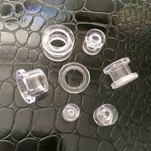 Clear ear spacers hot sale