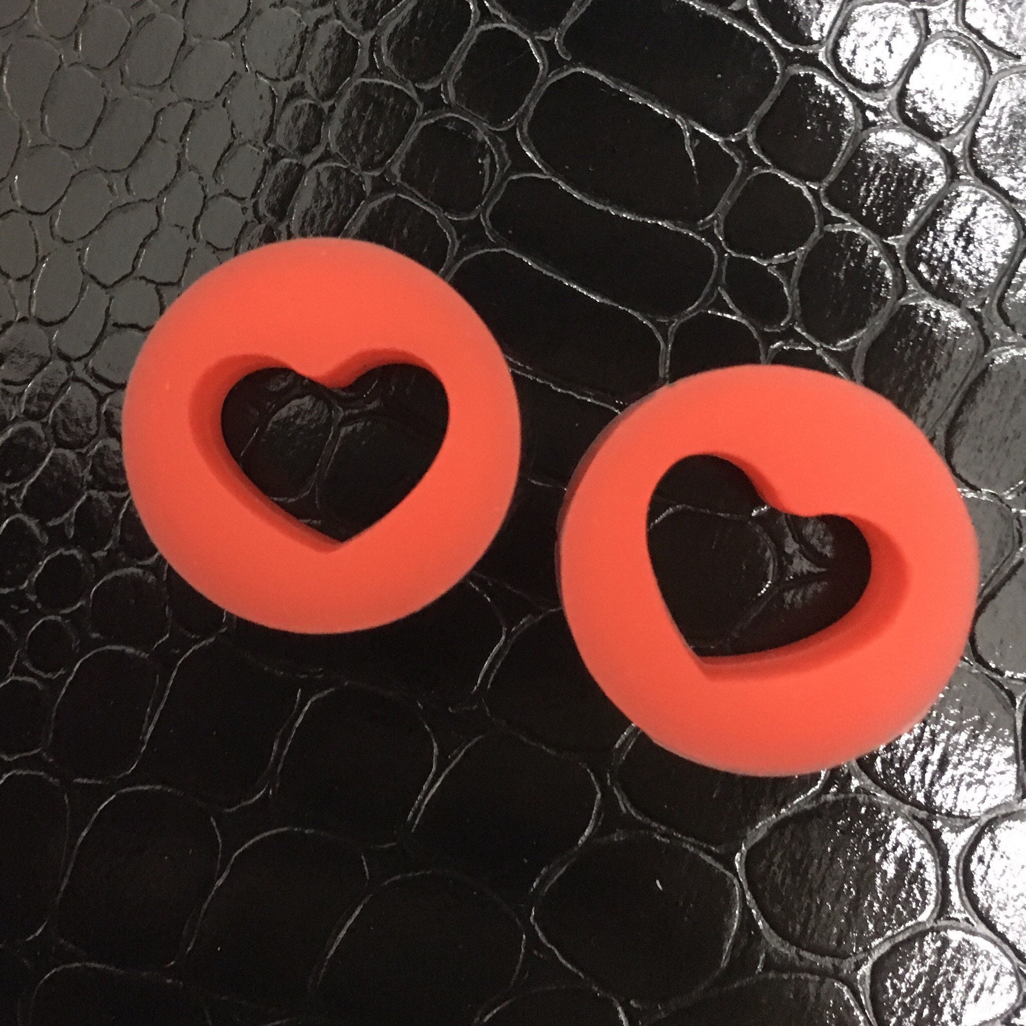 Red Tender Heart Silicone Soft Flexible Ear Plugs Gauges Etsy