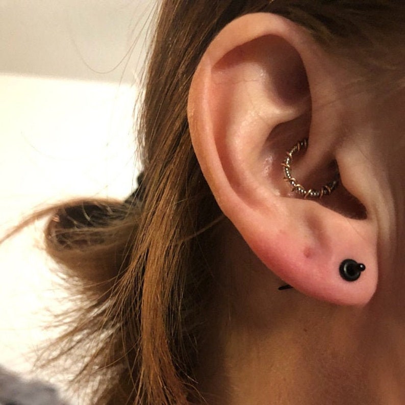 Black Acrylic Taper Kit Ear Plugs Tunnels Gauges Size 14g 12g Etsy