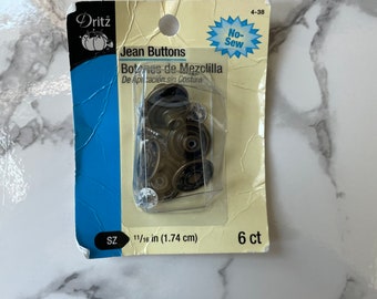 Boutons Dritz Jean 6 ct