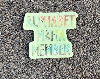 Alphabet mafia member glow in the dark vinyl sticker three inch 3”