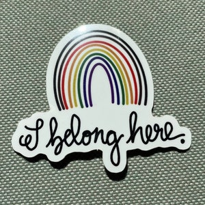 I off here rainbow 2&quot; Vinyl Stickers LGBTQ Pride Regenbogen Aufkleber schwul lesbisch transgender bisexuell pansexuell