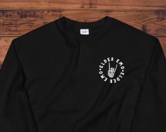 Elder Emo Crewneck Sweatshirt, Aesthetic Crewneck, Pop Punk Unisex Crewneck, Pastel Goth Clothing, Grown Up Emo Kid, Aesthetic Clothing