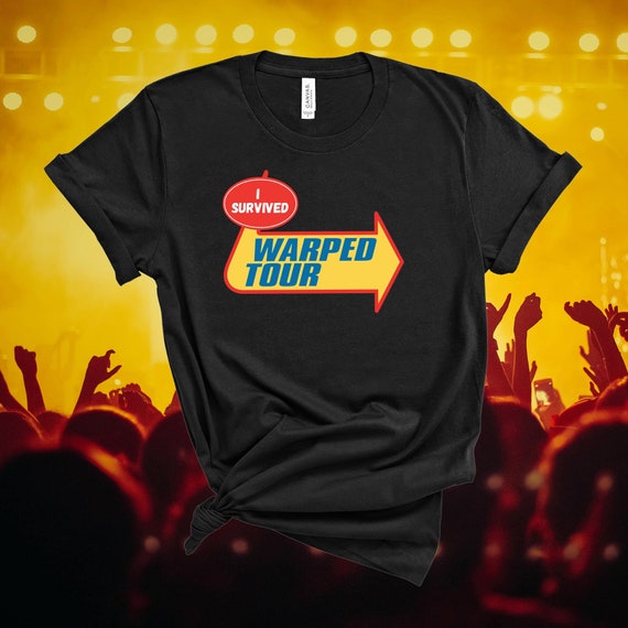 I Survived Warped Tour Unisex T-Shirt, Elder Emo T-Shirt, Pop Punk T-Shirt, Grown Up Emo Kid, Aesthetic Clothing, Goth T-Shirt