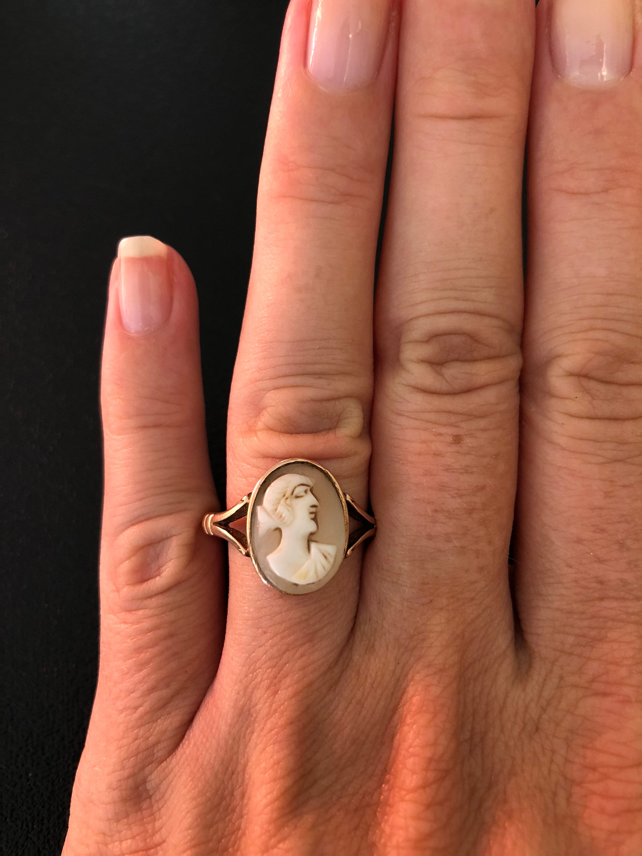 Antique Gold Cameo Ring Rose Gold Cameo Ring 19th Century Etsy