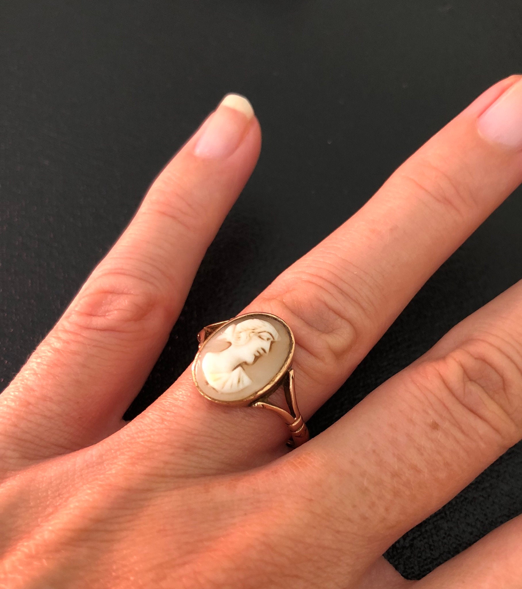 Antique Gold Cameo Ring Rose Gold Cameo Ring 19th Century Etsy