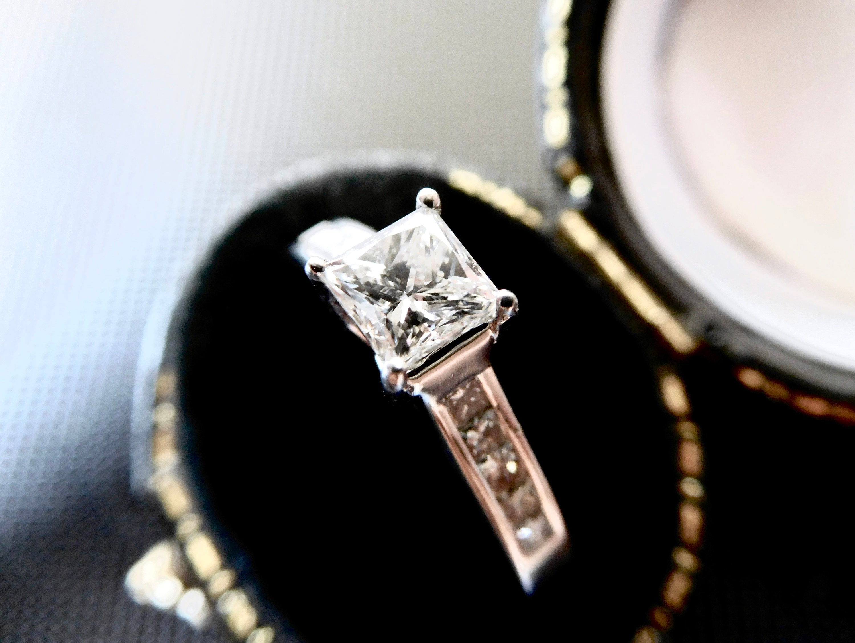 Lucida princess cut diamond best sale ring