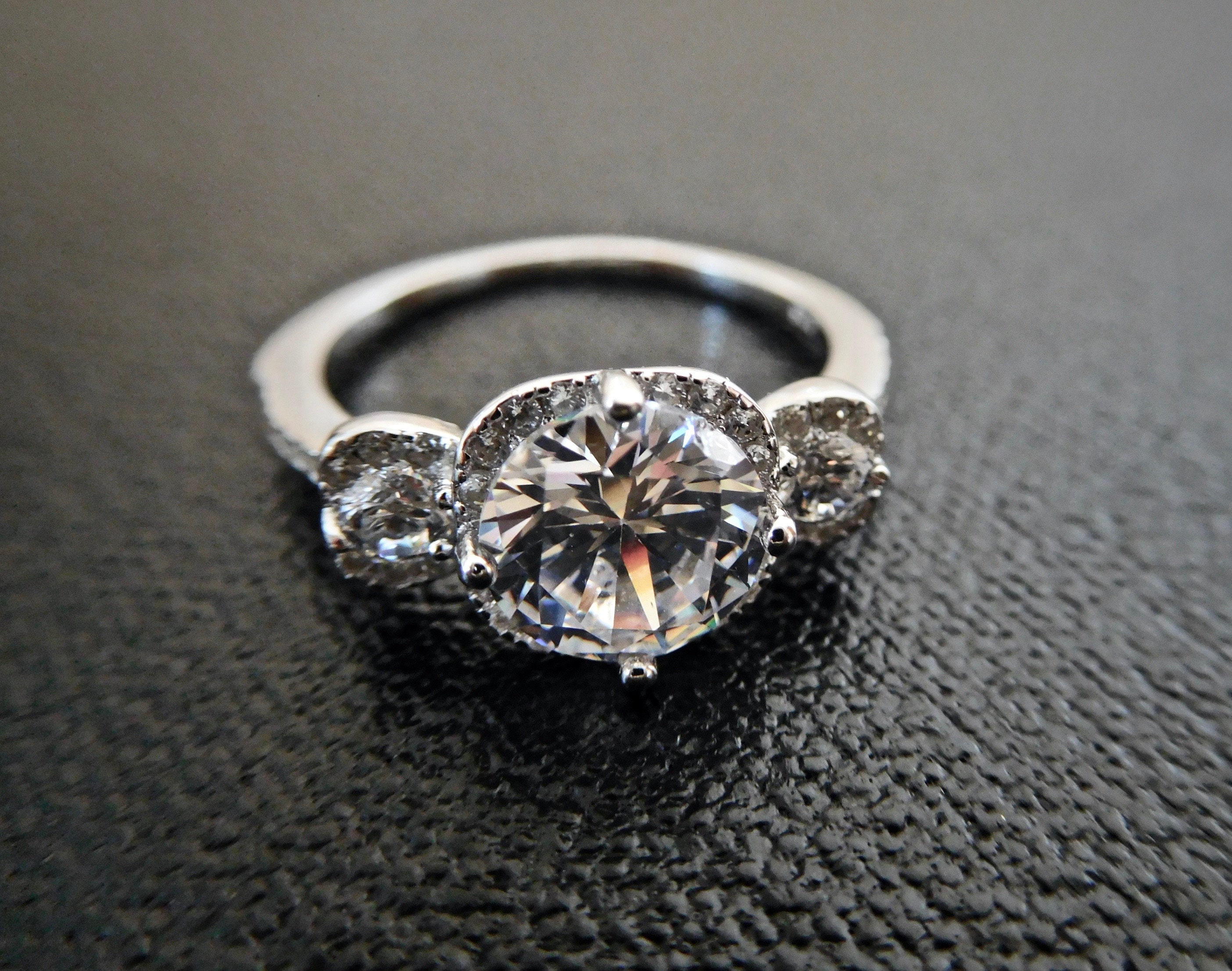 ring diamond silver engagement stone rings england sterling finest