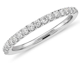 18ct White Gold & Emerald Cut Diamond Engagement Ring Classic - Etsy