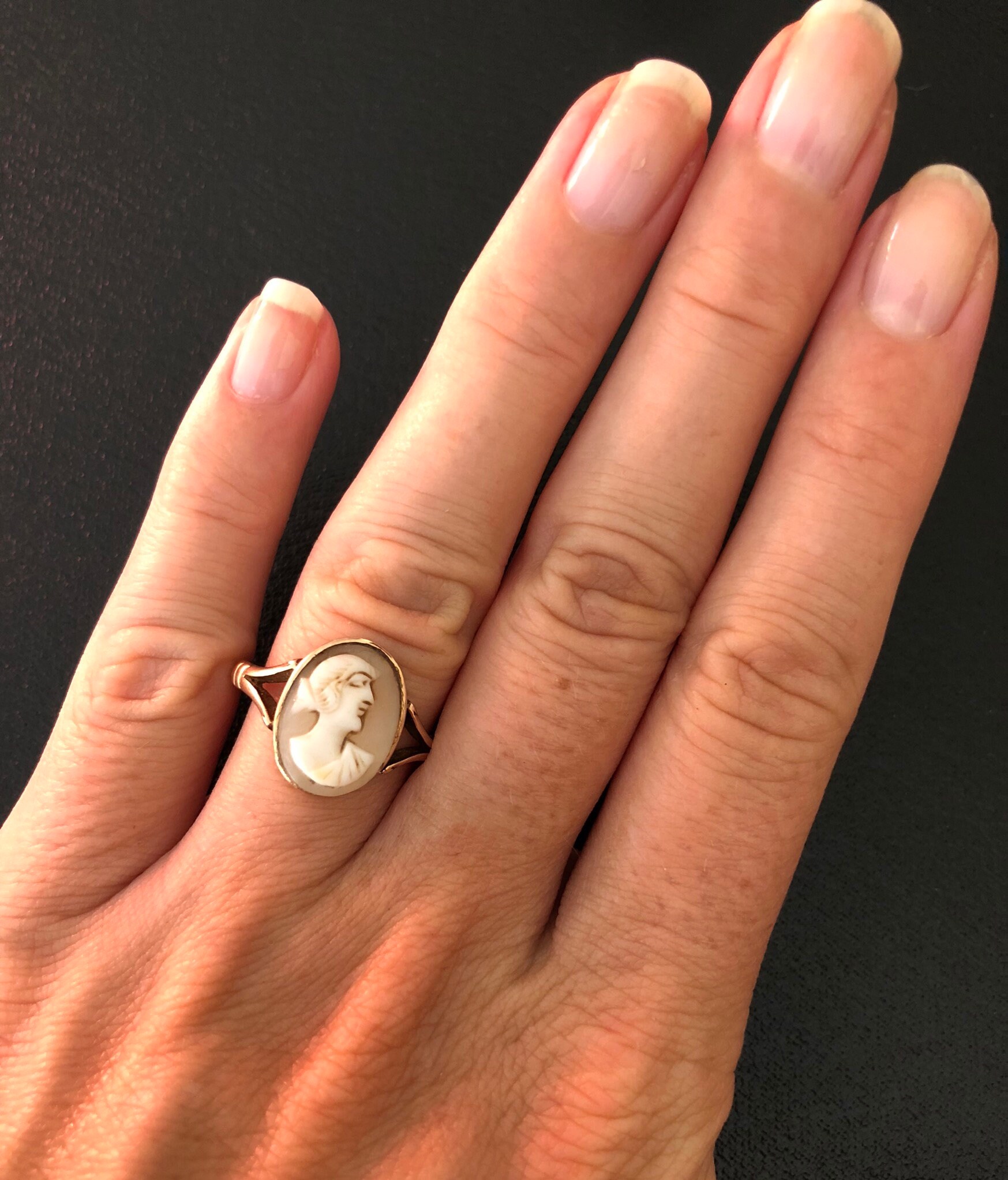 Antique Gold Cameo Ring Rose Gold Cameo Ring 19th Century Etsy UK