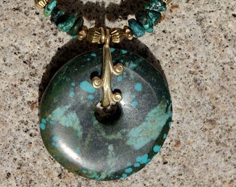 Antique African Tuareg and Turquoise Necklace