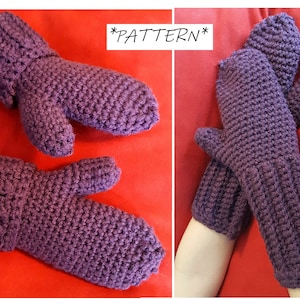 PATTERN ONLY** Kids Crochet Mittens Pattern, Mittens Pdf File, Crochet ...