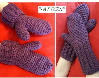 PATTERN ONLY** Kids crochet mittens pattern, mittens pdf file, crochet toddler mittens download, crochet kids mitten pattern, gloves pattern
