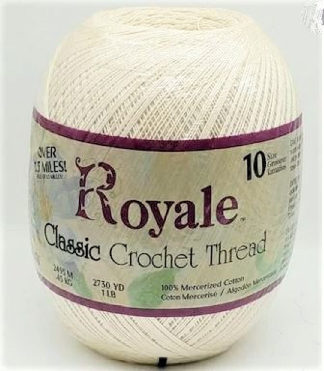 2730 Yards J.P. Coats Royale Classic Crochet Thread Size Etsy