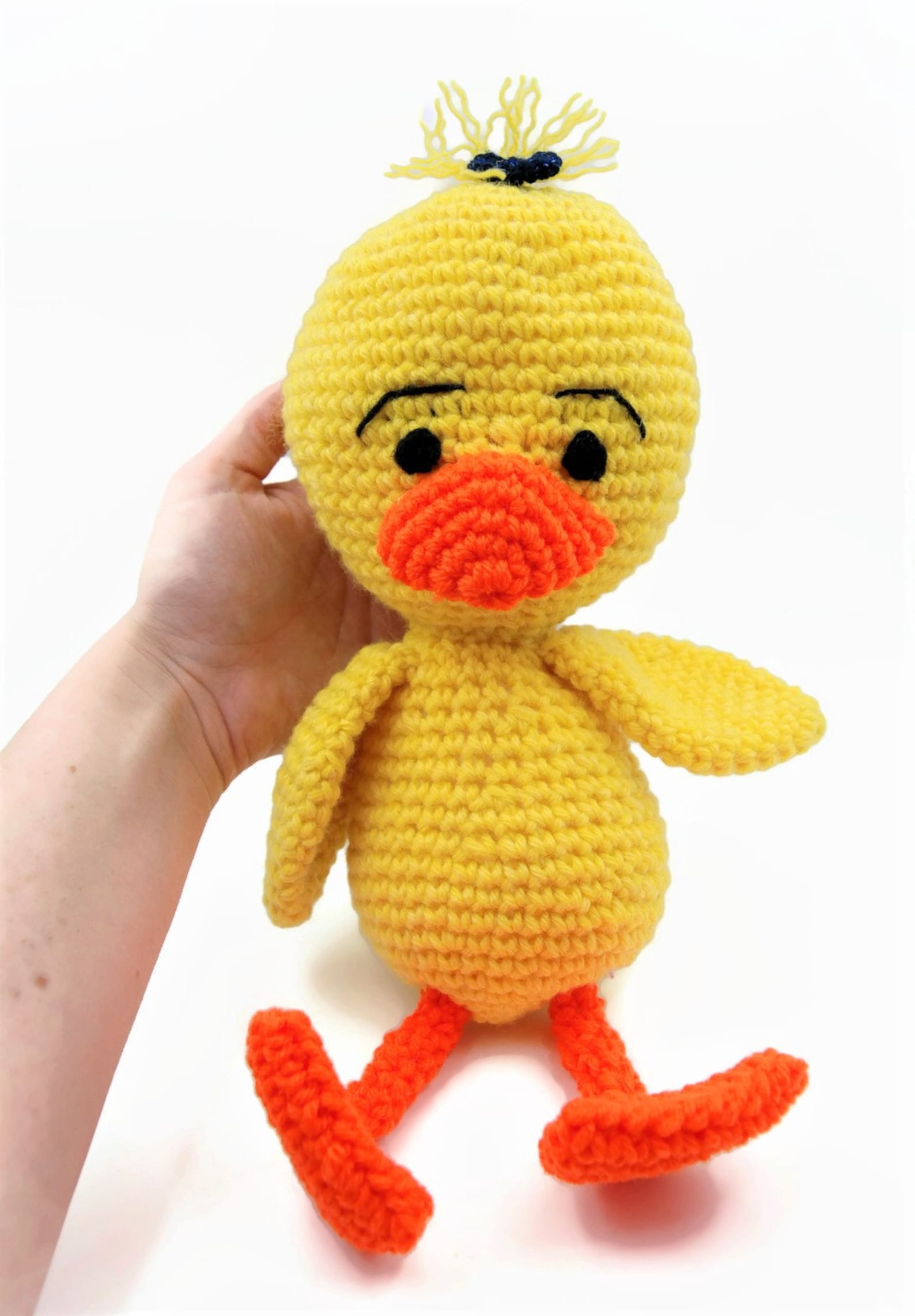 Handmade Crochet Duck Toy in Pink Jumper main image 0