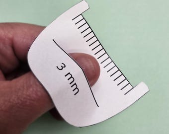 Druckbare Hilfsmasche (3 mm - 7 mm)