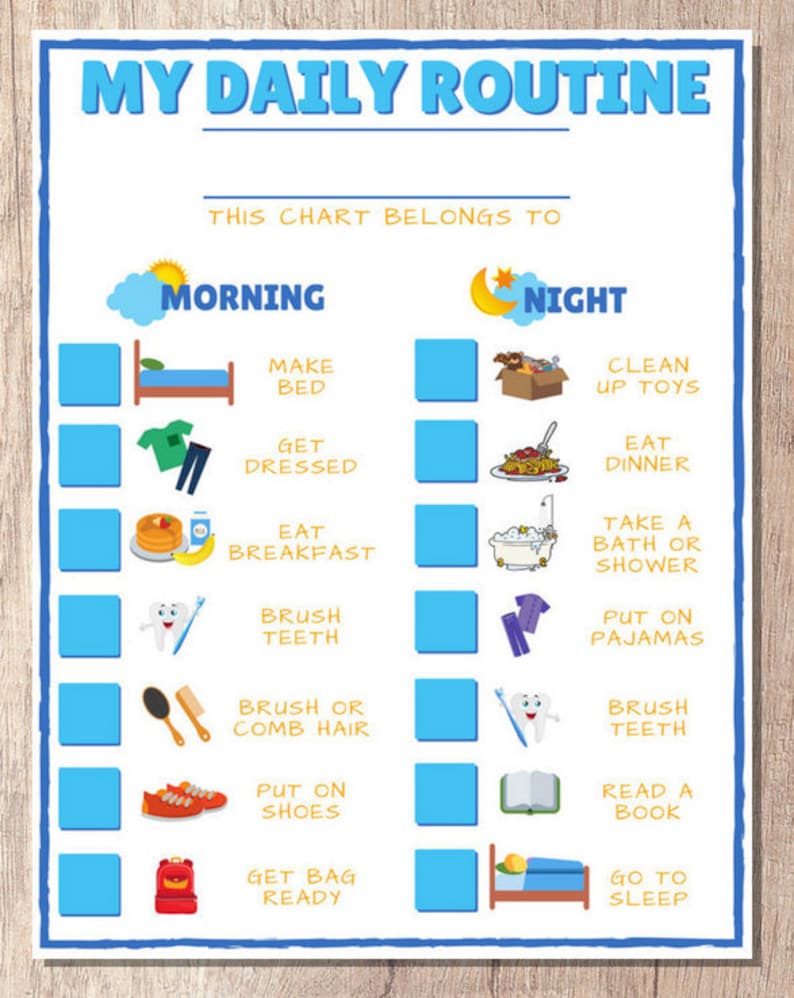 Child Personal Hygiene Chart