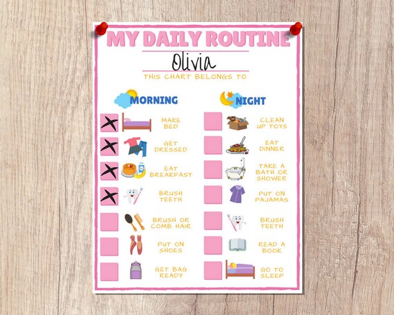 Daily Routine Sticker Chart