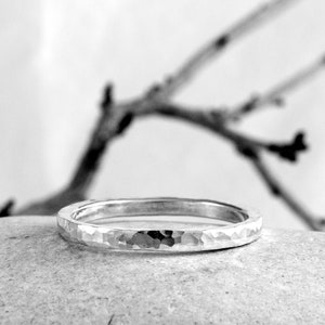 Textured Silver Ring, Hand Crafted Sterling Silver Ring by Nick Ovchinikov