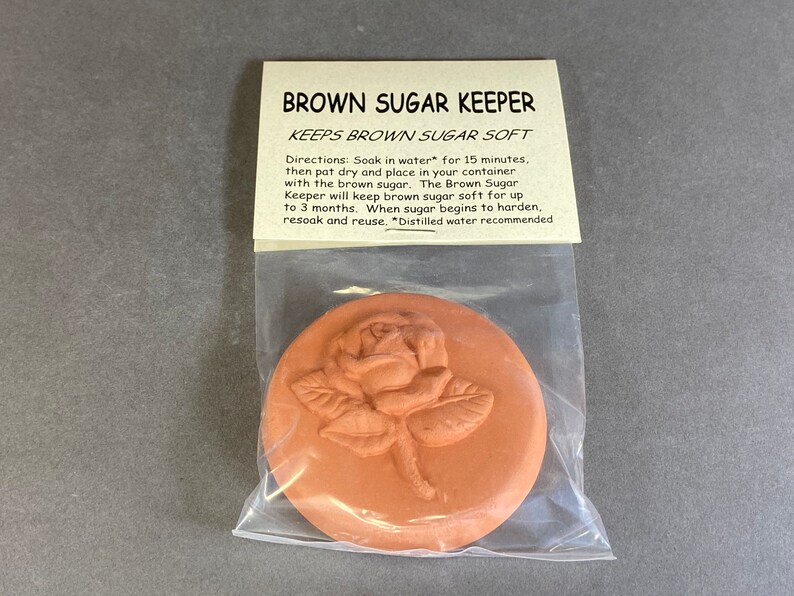 Brown Sugar Keeper Brown Sugar Saver Terracotta Disc Baking Etsy