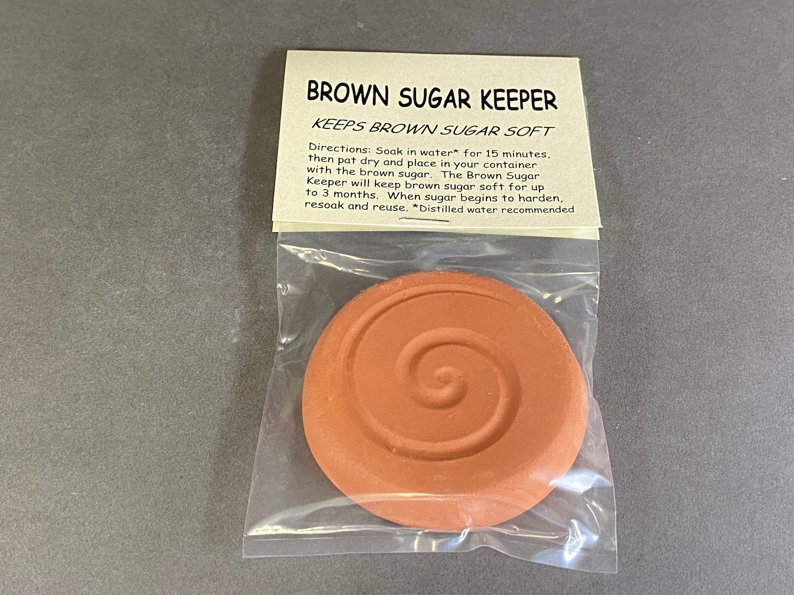 Brown Sugar Keeper Brown Sugar Saver Terracotta Disc Baking Etsy