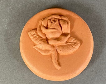 Brown Sugar Keeper, Brown Sugar Saver, Terracotta Disc, Baking Tool, Kitchen Gadget, Rose Design