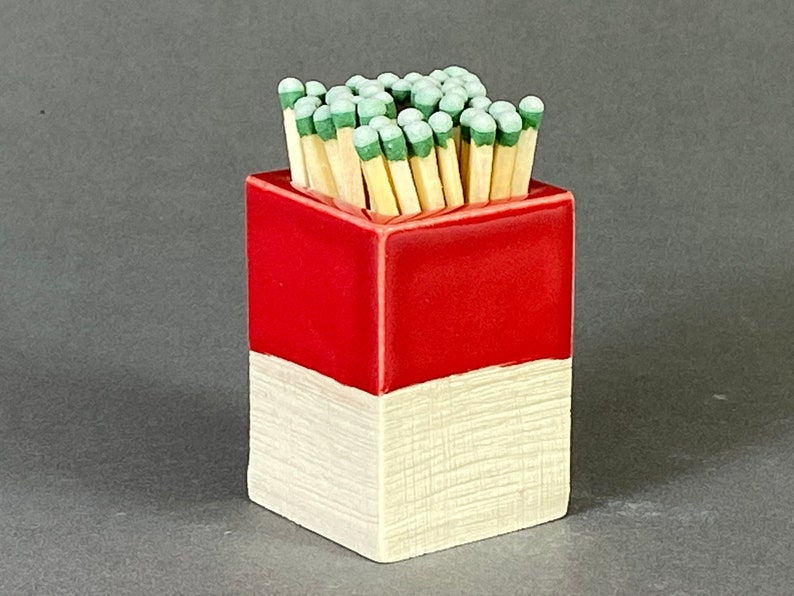 Ceramic Matchstick Holder Ceramic Match Striker Match Etsy