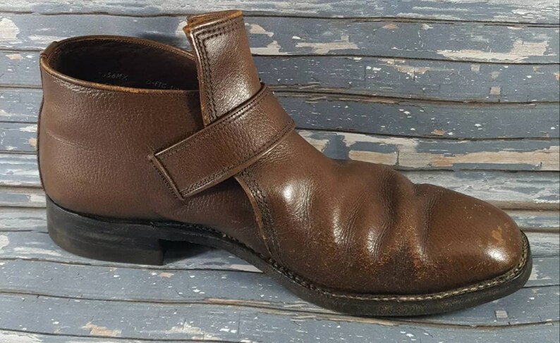 Vintage English Walkers Men's Brown Leather Monkstrap | Etsy