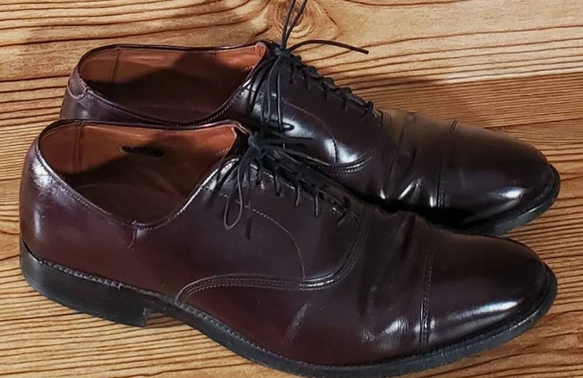 Vintage Allen Edmonds Park Avenue 5675 Men Burgundy Leather | Etsy