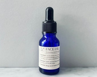 Crema hidratante facial con aceites esenciales, 15 mL