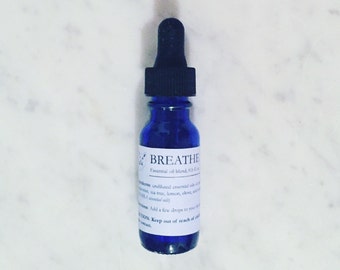 Respirar mezcla de aceite esencial