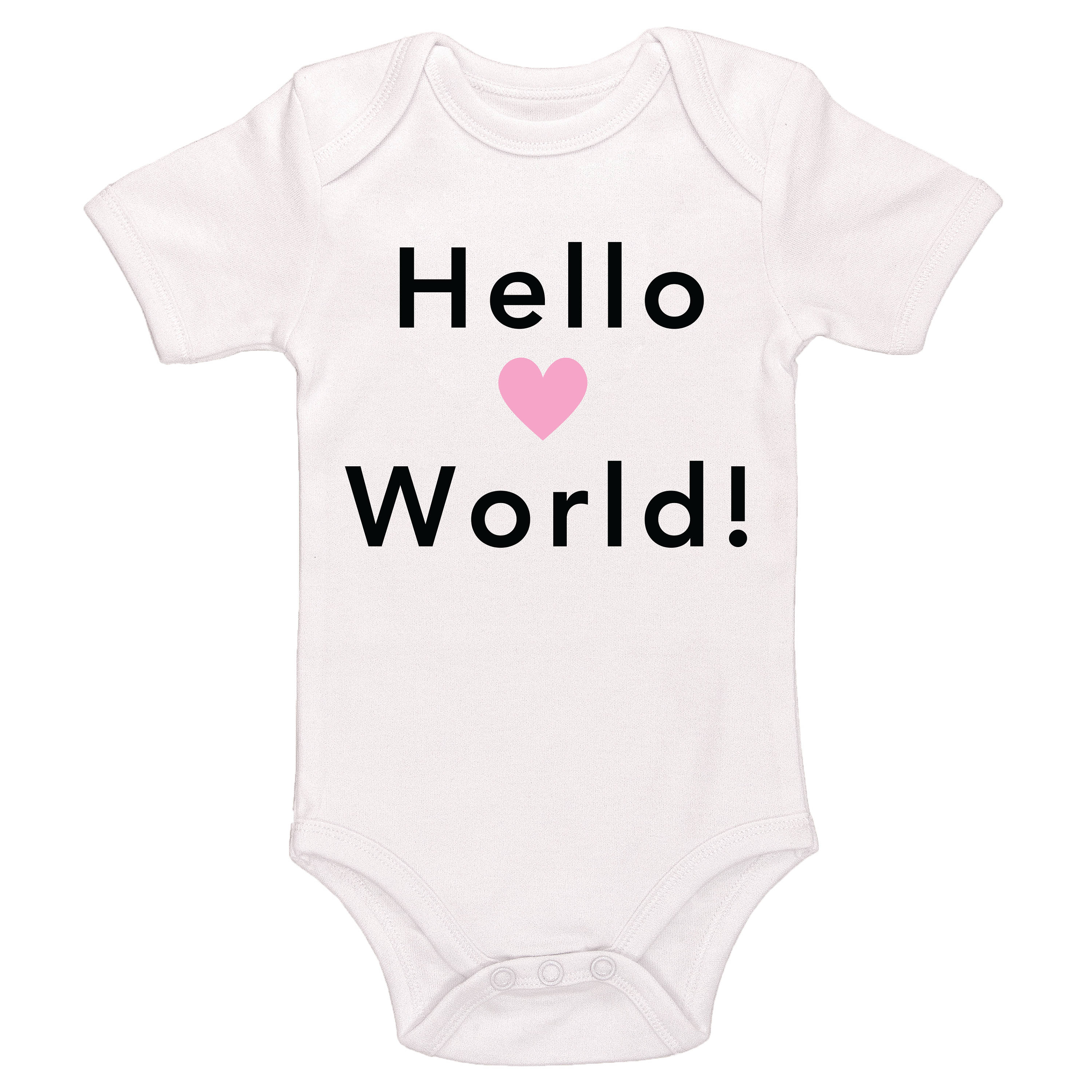 Hello World Baby / Toddler Bodysuit Newborn Just Born | Etsy