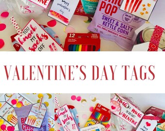 Valentine's Day Gift Tags/Watercolor Gift Tags/Valentine Tags/Instant Download