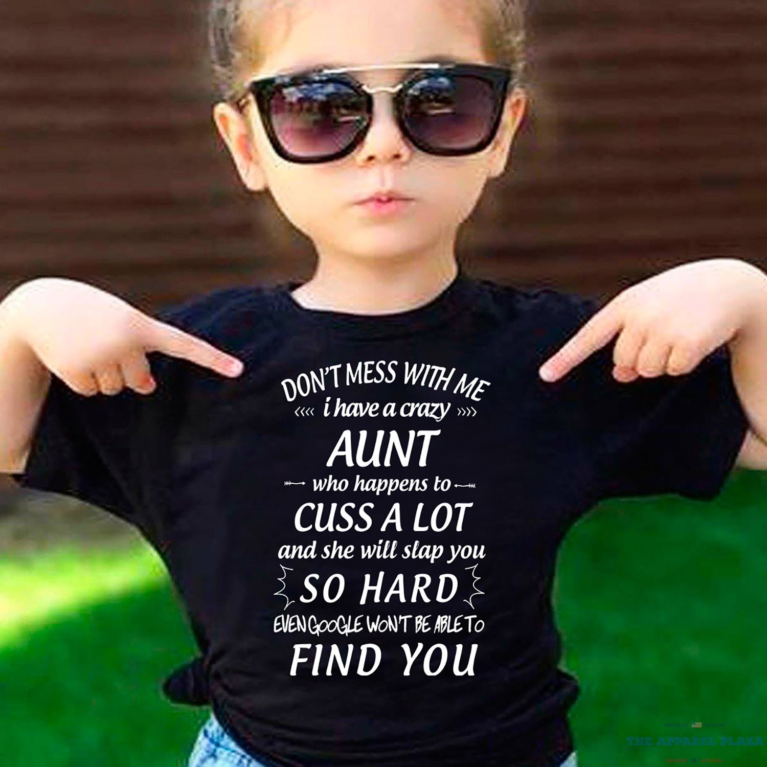 Crazy Aunt T-Shirt auntie crazy auntie shirt made in usa nephew niece favor...