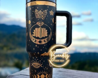 Celestial Era 40oz zwart-koper beker