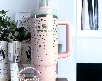 Bloom - Corazón ombré - Vaso Stanley Adventure Quencher H2.0 FlowState de 30 oz y 40 oz