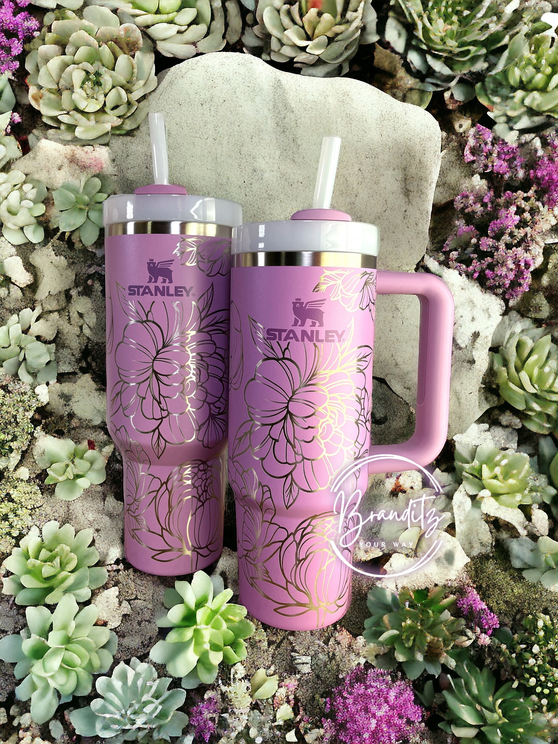 Lilac - Peonies - Stanley 30oz & 40oz Adventure Quencher H2.0