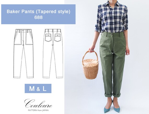 Baker Pants tapered Style Trousers 688 