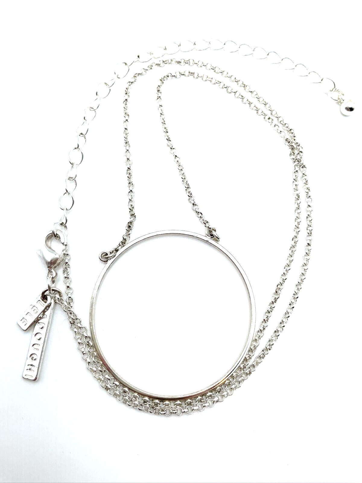 Lele silver circle necklace deals