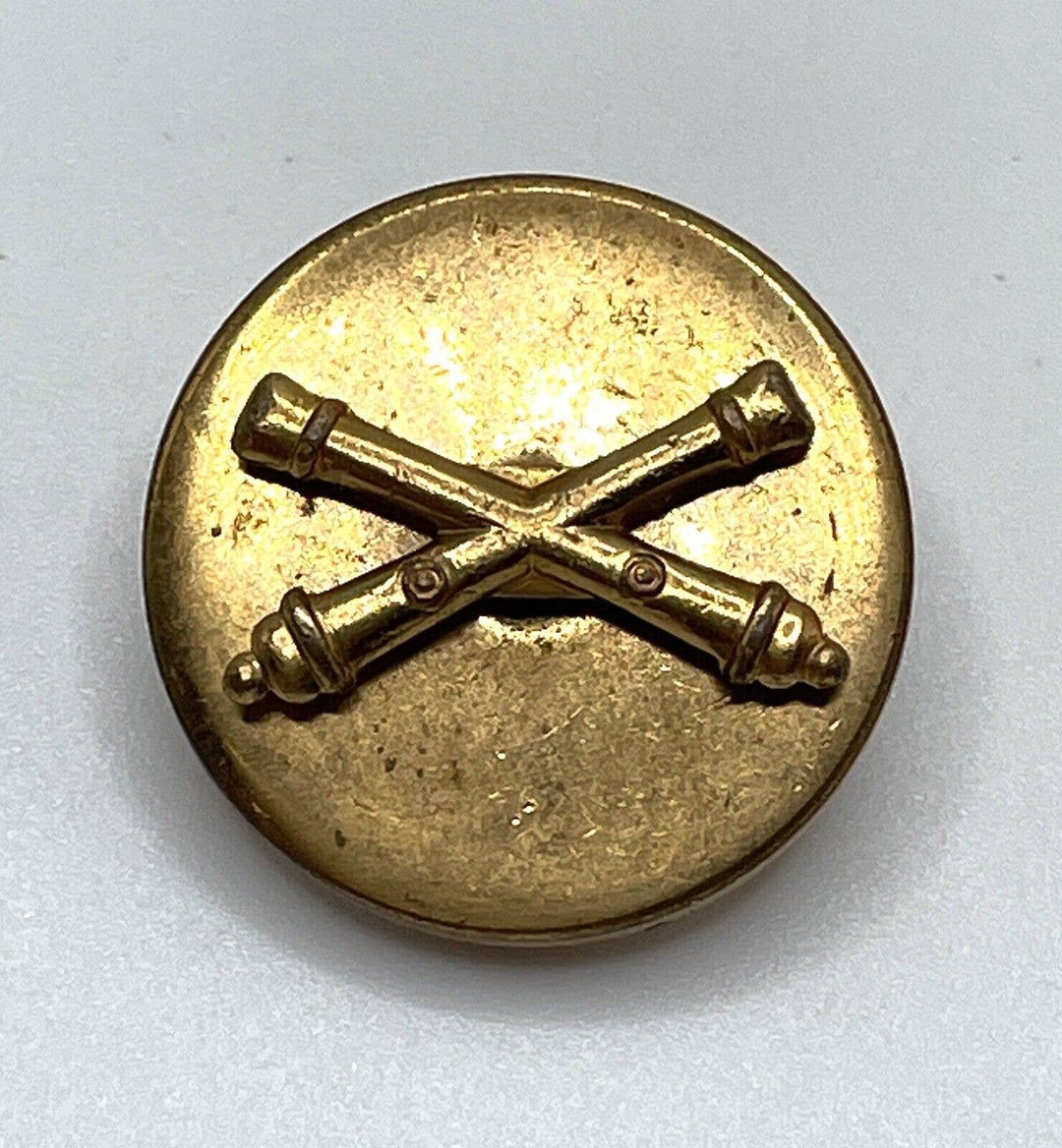 WW2 US Army Enlisted Field Artillery Crossed Cannons Screw Etsy