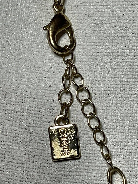 Gold Multi Strand Baroque Pearl Lucite Necklace  … - image 3