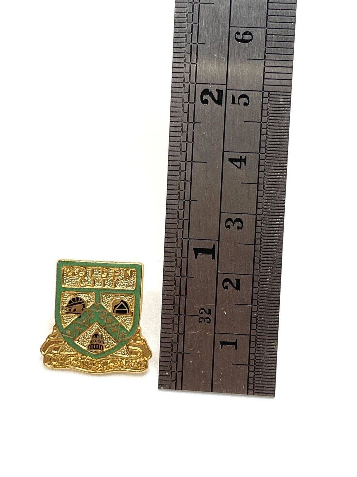 Golden City Topeka 1854 Kansas State Insignia Enamel Gold Lapel Pin - Etsy