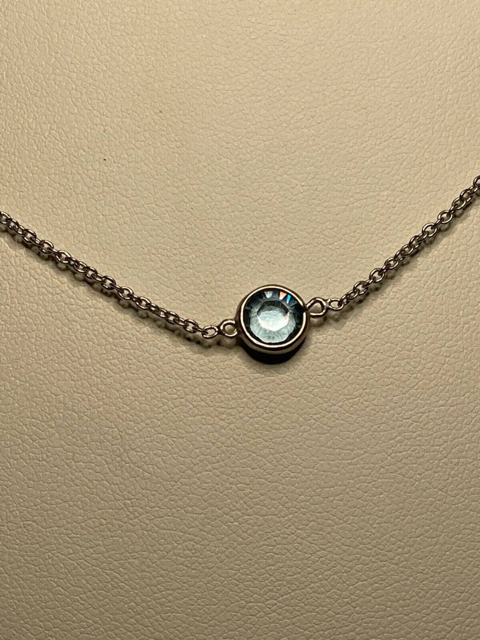 IBB Colorful Bezel Set Crystal Station Necklace Silver Y2K Fairy - Etsy