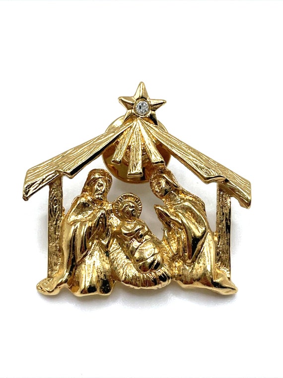 Christmas Nativity Scene Mary Joseph Baby Jesus Mange… Gem
