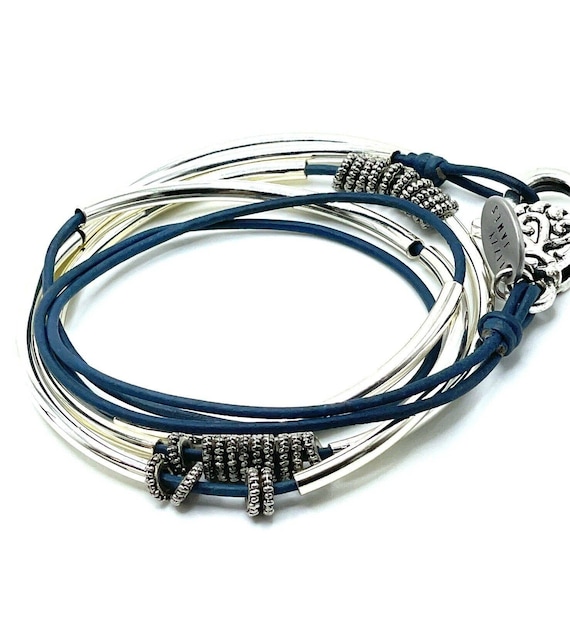Lizzie James Convertible Necklace Bracelet Teal L… - image 9