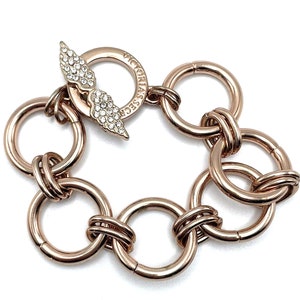 Victoria’s Secret Angel Bracelet Limited Edition Rose Gold Crystal Wings Toggle